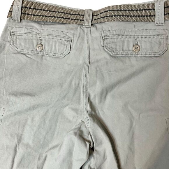 Lee Shorts Mens 32 Khaki Tan Dungarees Belted Wyoming Cargo Outdoor RN 130273 - Picture 10 of 12